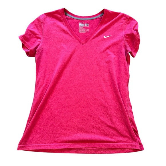 Nike Pink Fitted Short Sleeve Tee - Picture 1 of 3